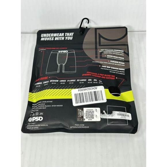 Size Medium - PSD Playboy Kanji Boxers Underwear Black Silver NEW - Picture 3 of 3
